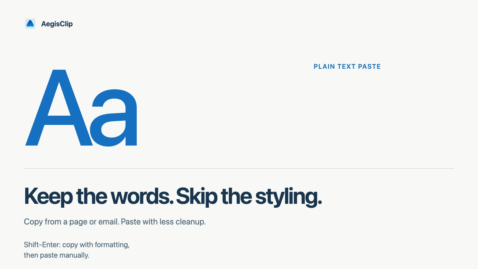 Paste as Plain Text on Mac