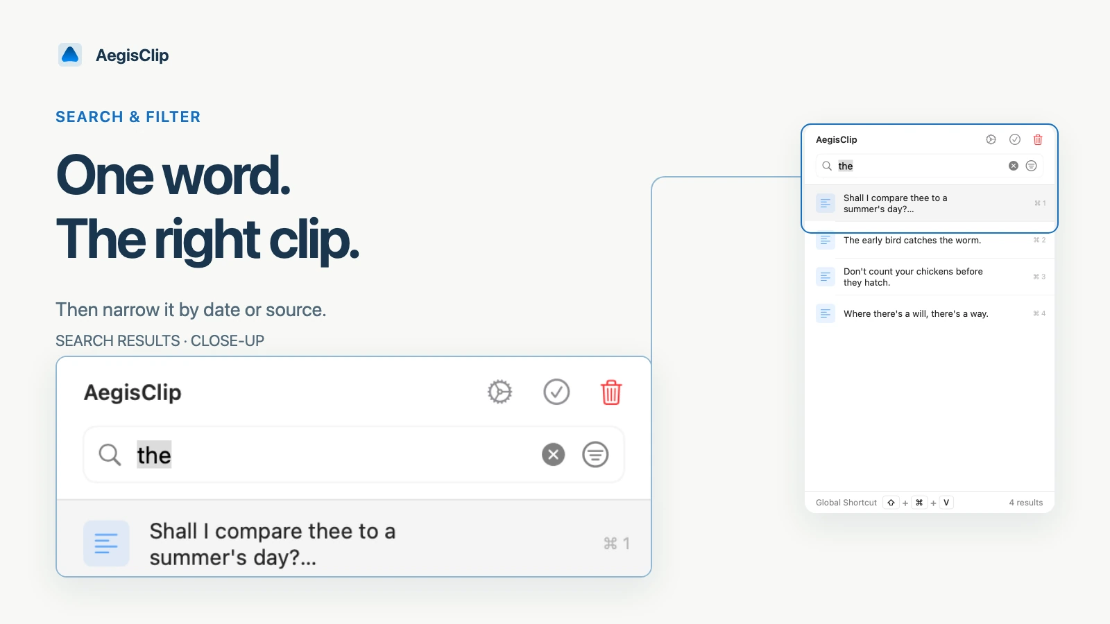 Search Clipboard History on Mac