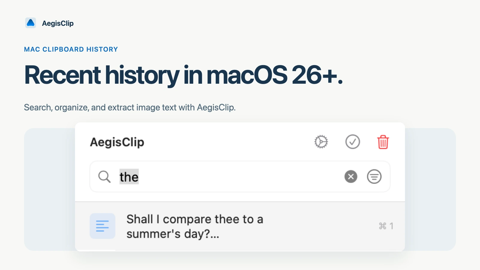 Clipboard History on Mac