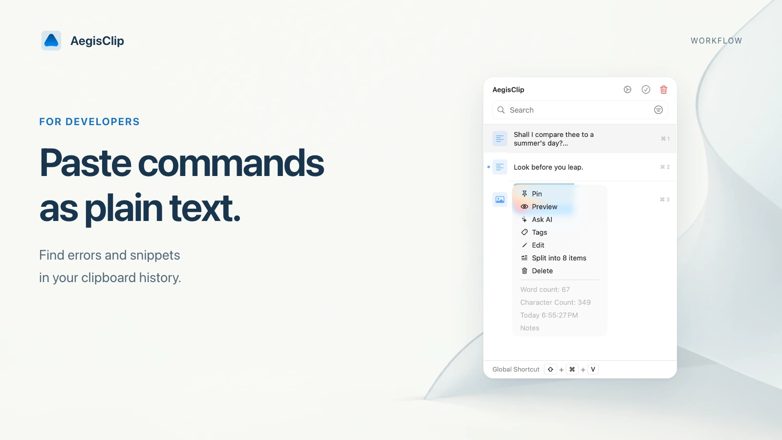 Clipboard Manager for Developers