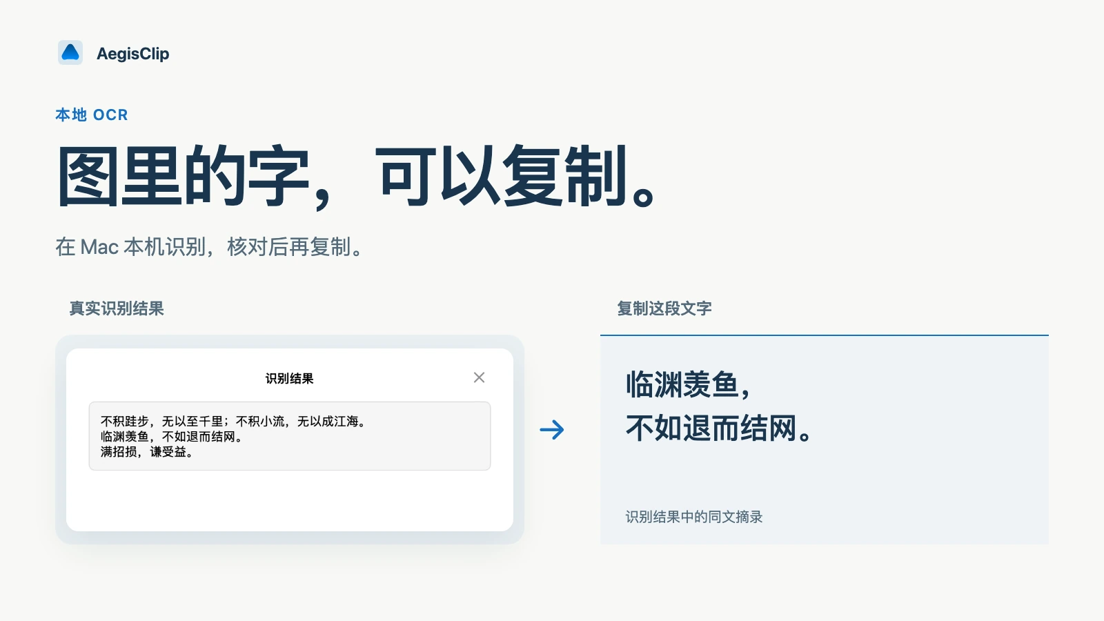 Mac 截图 OCR:图片文字转成可复制文本